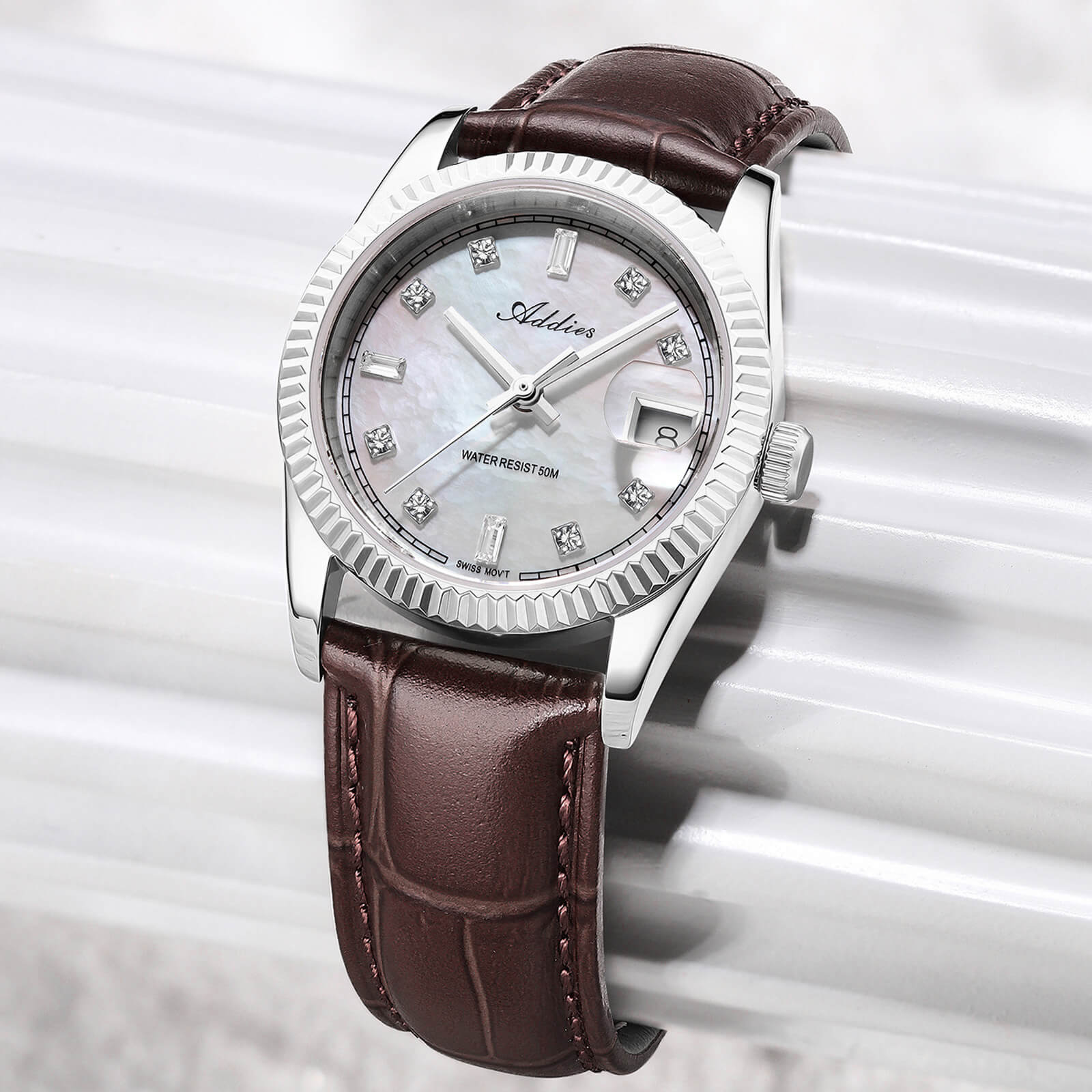 ★Nuovi Arrivi★Orologio da donna Addies da 28 mm con movimento al quarzo di lusso, modello AW25905 - Image 23