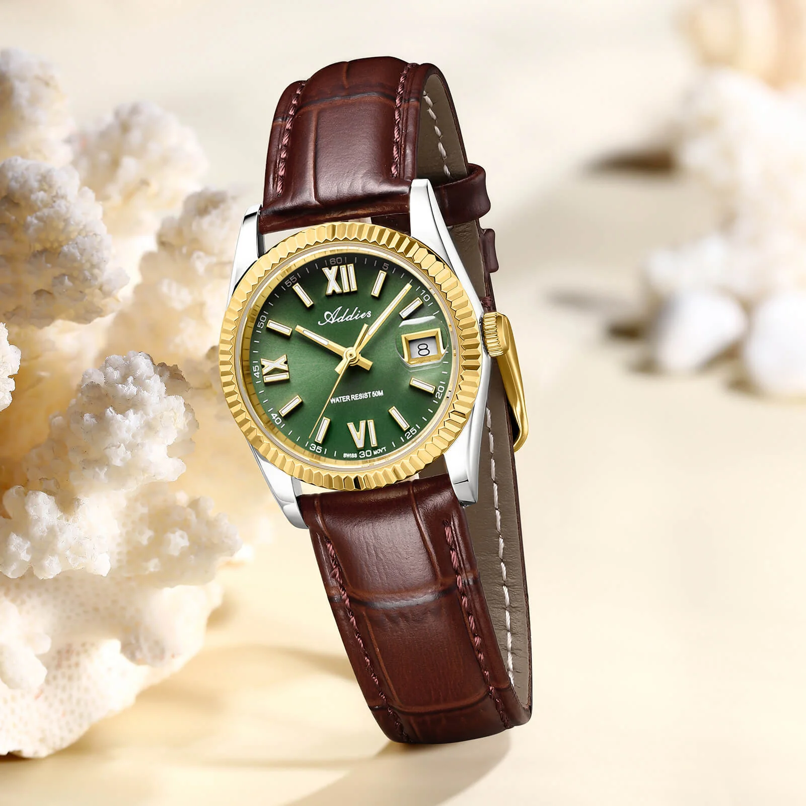 ★Nuovi Arrivi★Orologio da donna di lusso Addies da 28 mm con movimento al quarzo AW25901 - Image 17