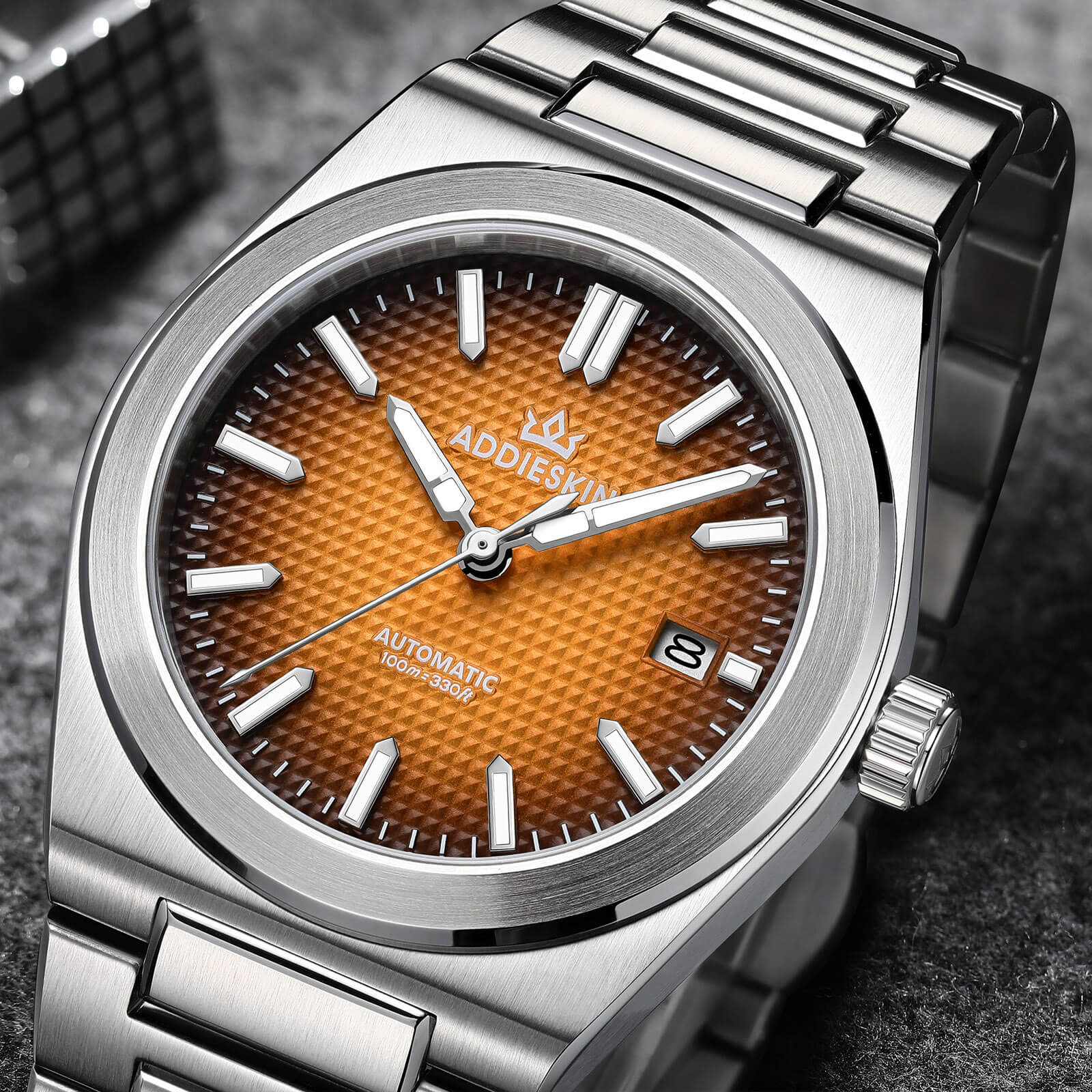 Orologio da uomo ADDIESKIN K004 "Waffle Elegance" automatico 9015 - Image 7